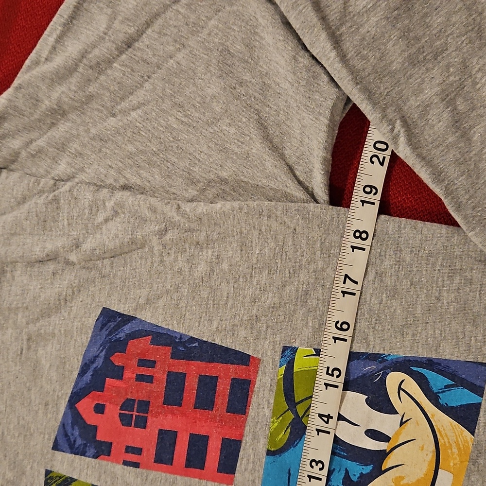 WDW 2020 Gray, long sleeve character graphic T-shirt Med. Pluto Goofy Donald MM - Picture 4 of 7
